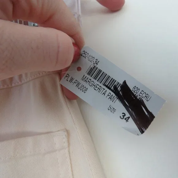 PALOMA WOOL Margherita Cream Ecru Cotton Twill Pants Size EU 34 / XS NWT - Picture 15 of 15